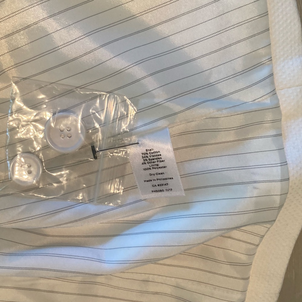 NWT Talbots Cream Blazer Classic Notched Lapel - Picture 8 of 11